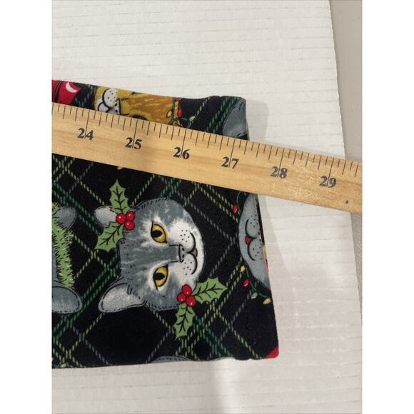 Old Navy Women XL Cat Christmas Pajama Pants Bottoms Flannel Pull On Stretch - Picture 11 of 11